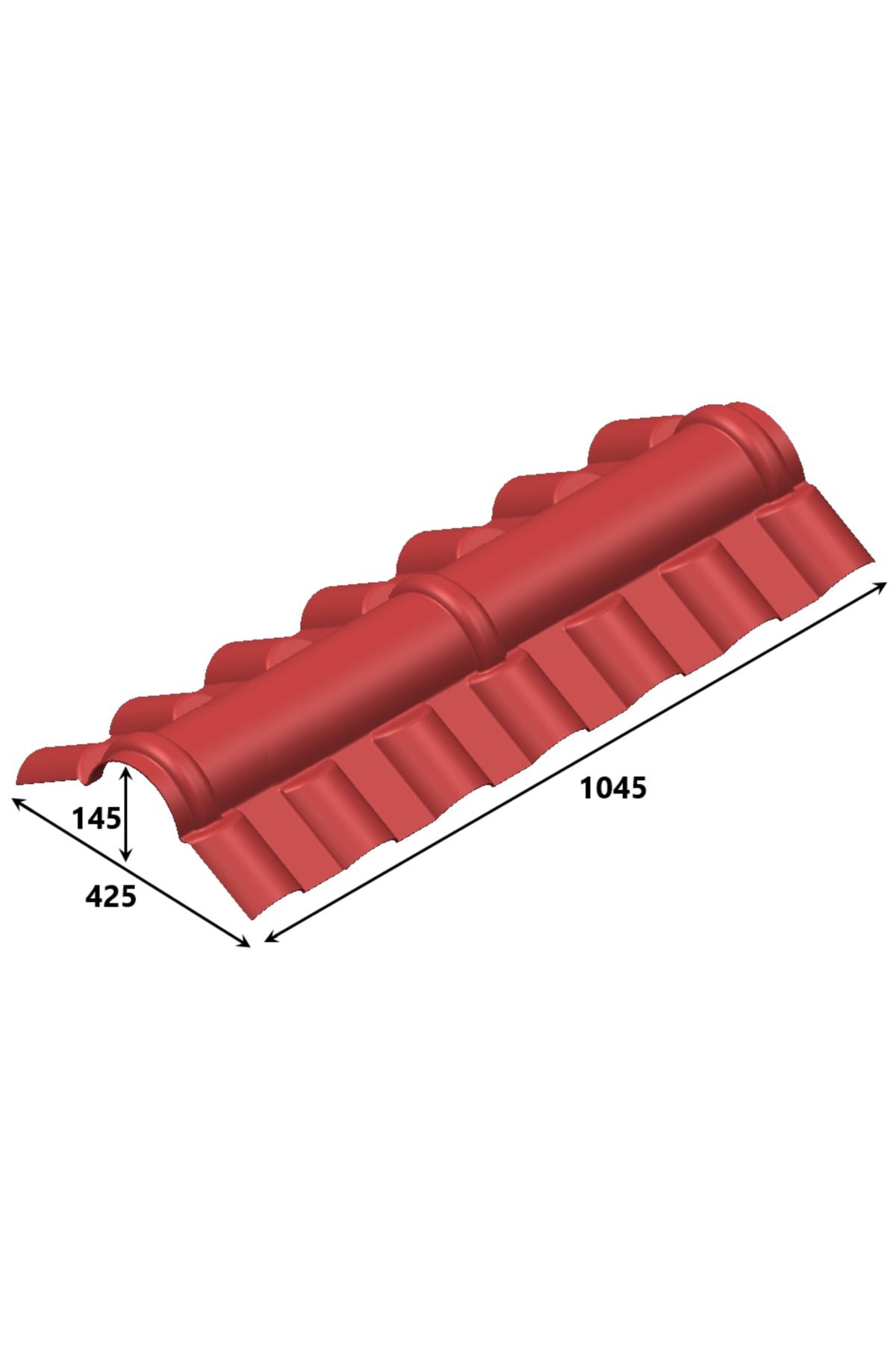 IZODACH Tepe Mahya Royalwave Pvc-Asa Kiremit Çatı Paneli