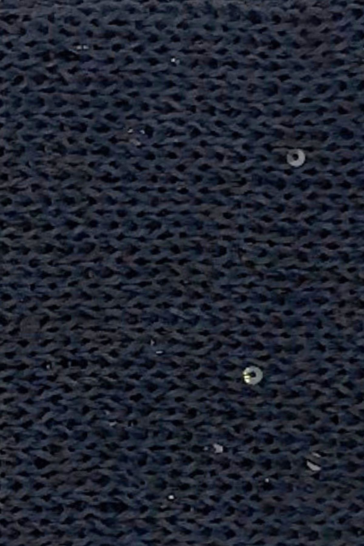 SENSY-Black Shine Sequin Knit Lanyard 2