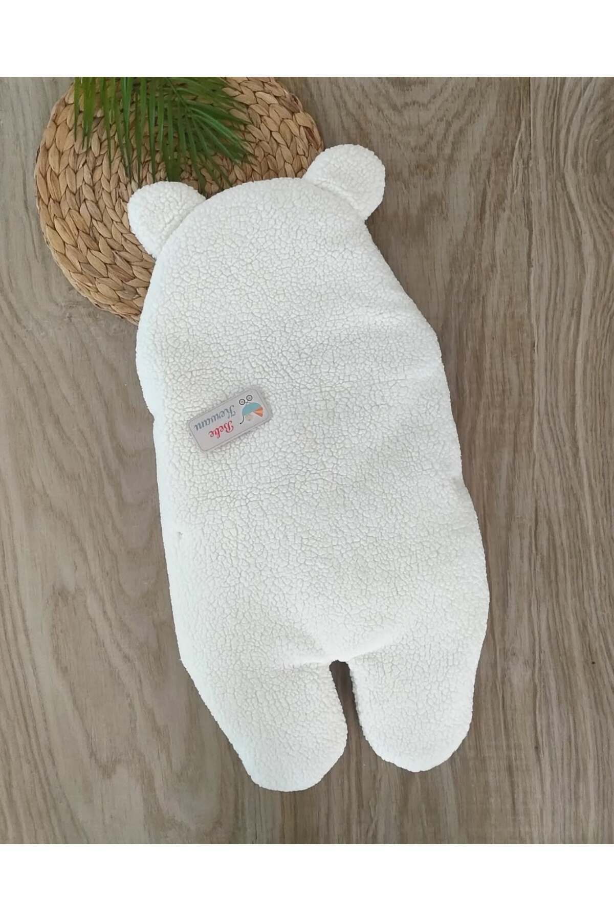bebe kervanı Unisex Krem Welsoft Anakucağı Uyku Tulumu Kundak Battaniye BBK1112 fotoğrafı 5 (önizleme)