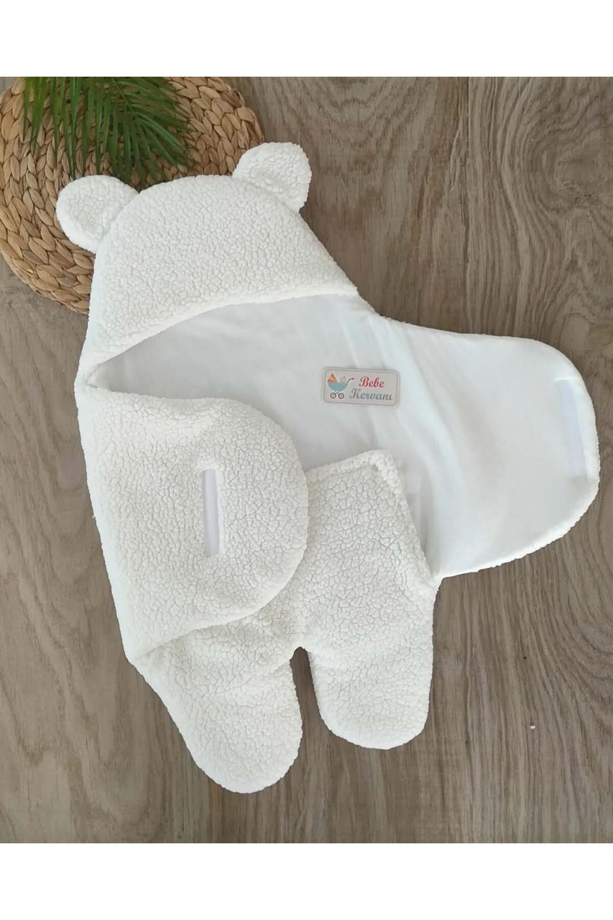 bebe kervanı Unisex Krem Welsoft Anakucağı Uyku Tulumu Kundak Battaniye BBK1112 fotoğrafı 4 (önizleme)