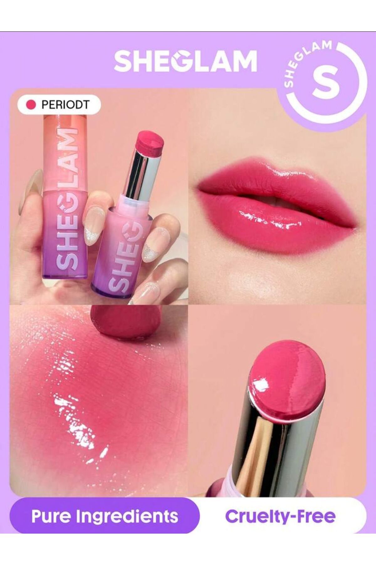 SHEGLAM mirror kiss high shine lipstick