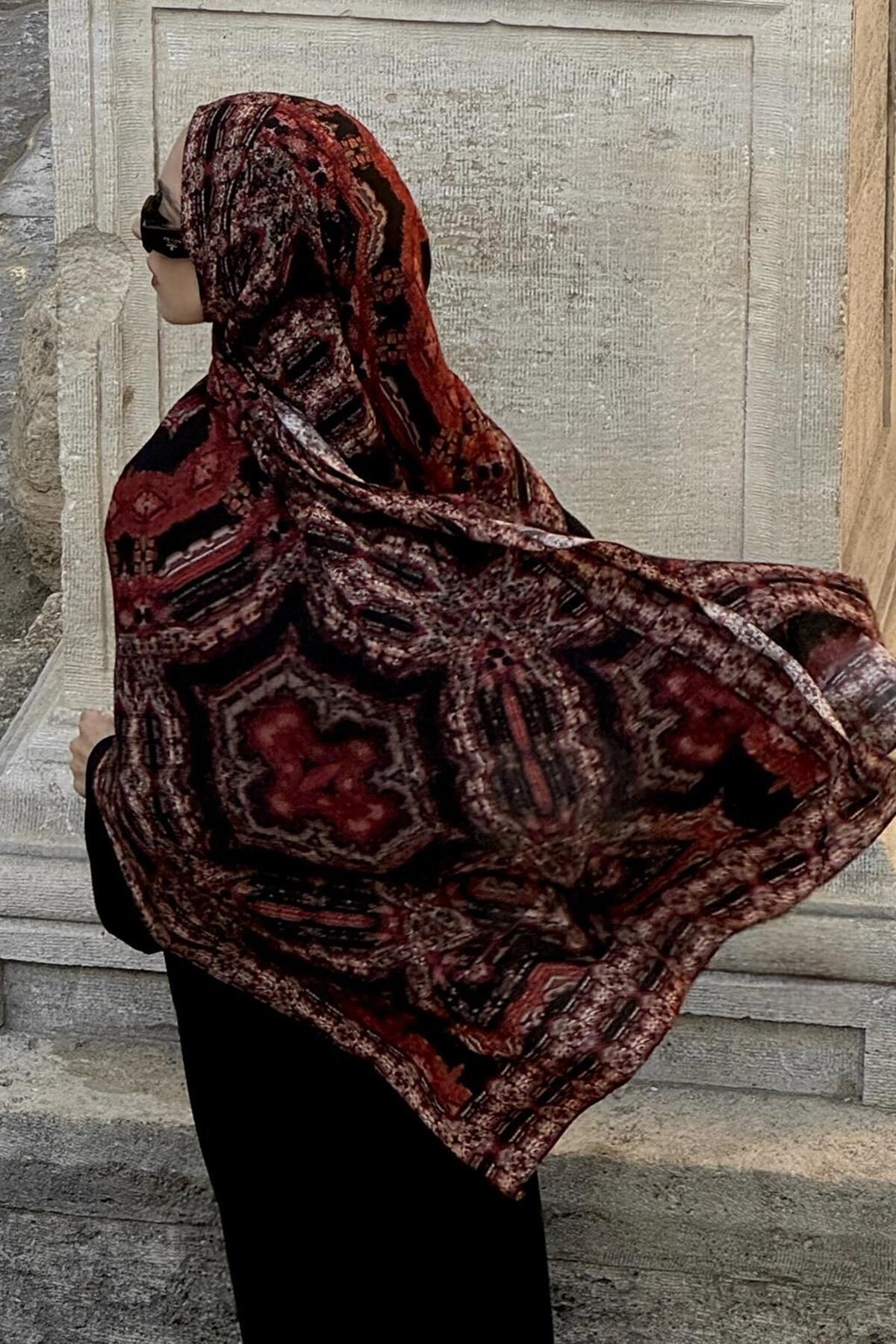 Qef-Nisha Patterned Deluxe Shawl 6
