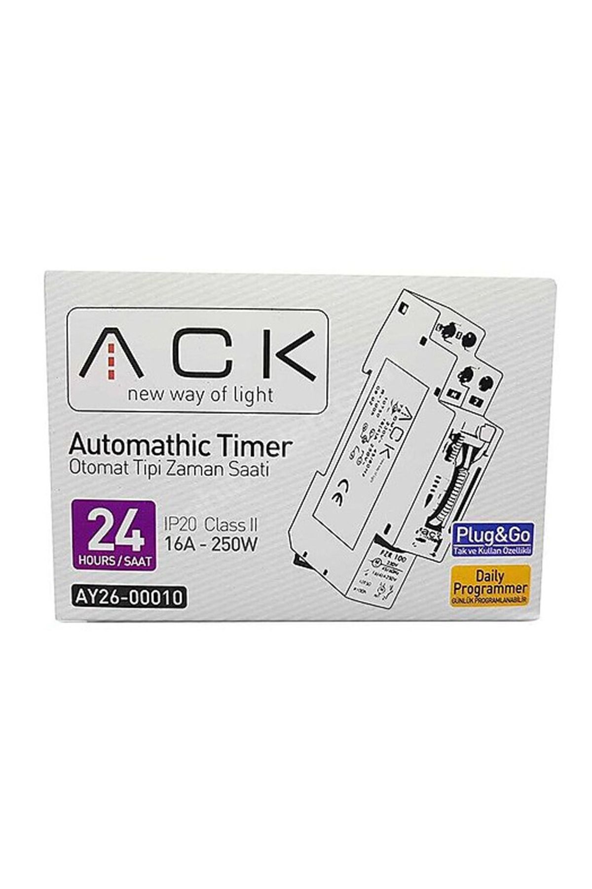 ACK-Ay26-00010 W Automatic Type Mechanical Time Clock with Reserve 2