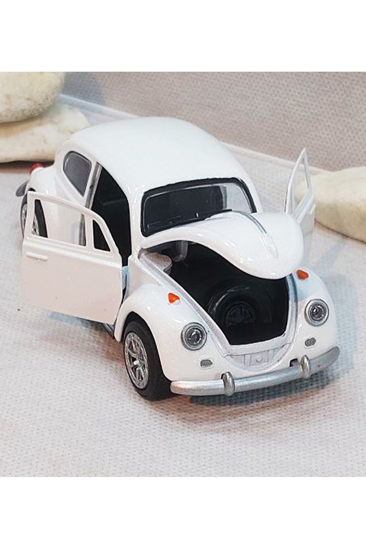 farddad Vosvos Model Araba | Çek Bırak | 12.5CM Volkswagen Beetle Diecast