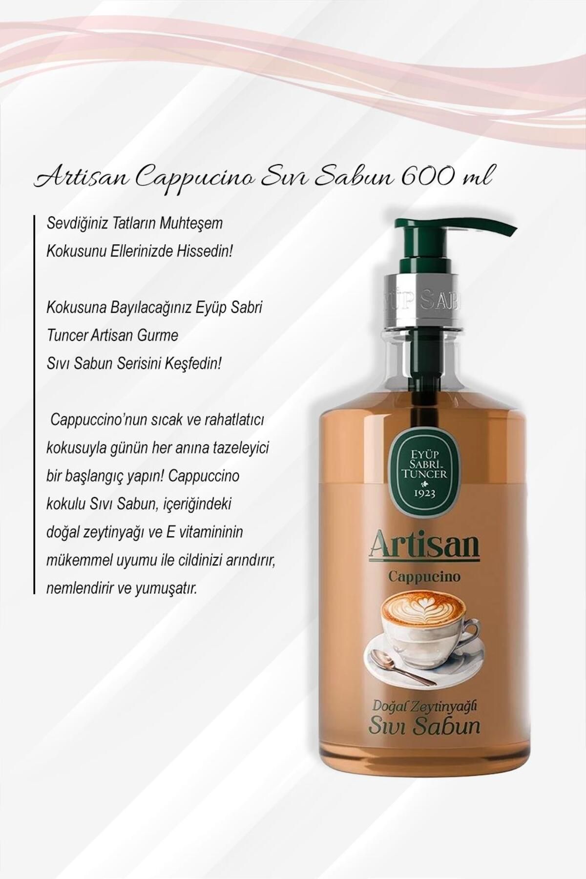 کاپوچینوی آرتیسان، لیمو چشمه، شکوفه گیلاس ژاپنی، صابون سفید، روغن زیتون و گل سرخ Eyüp Sabri Tuncer