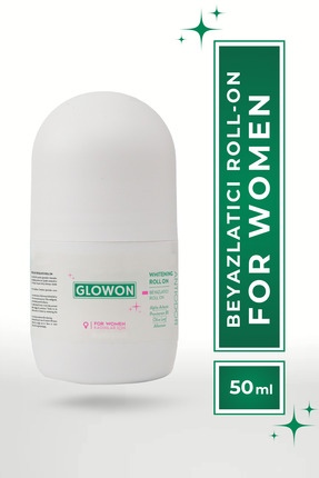 GLOWON Women Roll On – Aydınlık Görünüm & İz Bırakmayan Koruma 50 ML