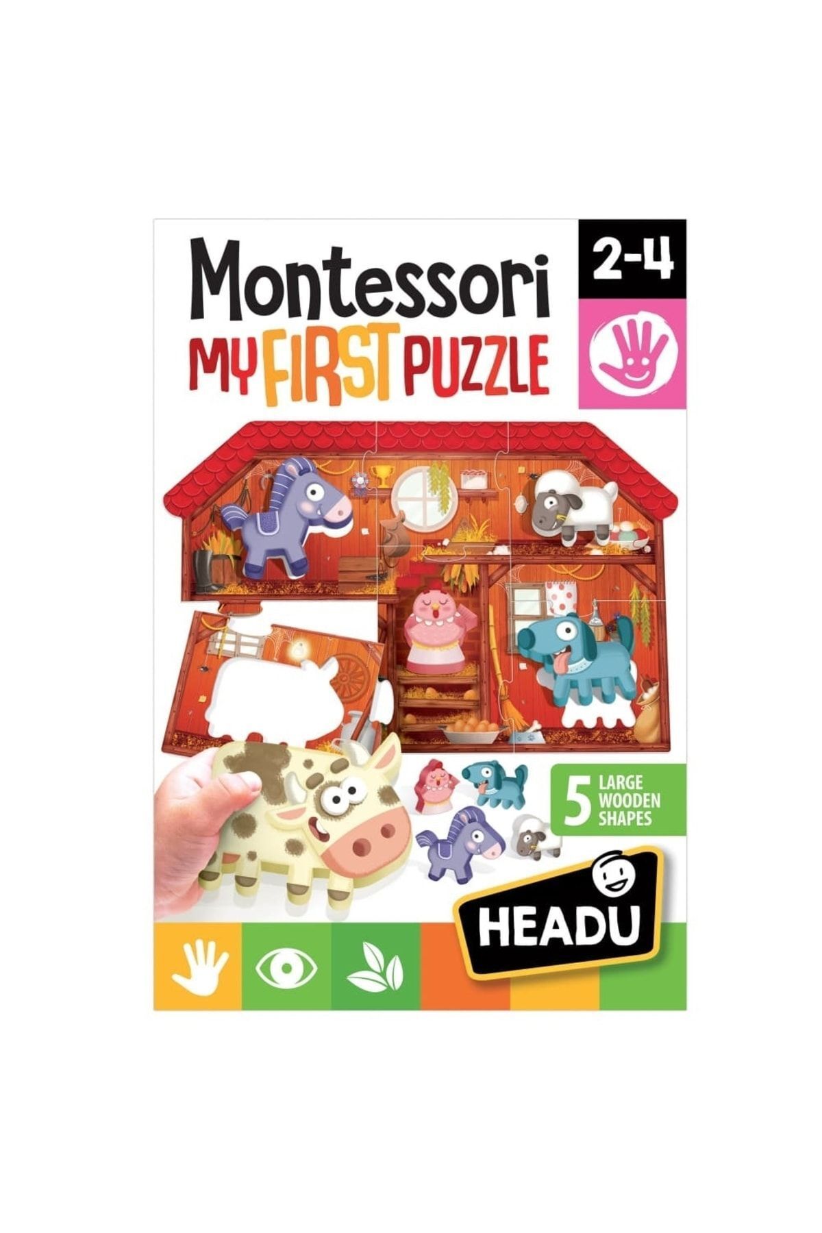 Headu-My First Montessori Farm Puzzle (first Puzzle The Farm) 4