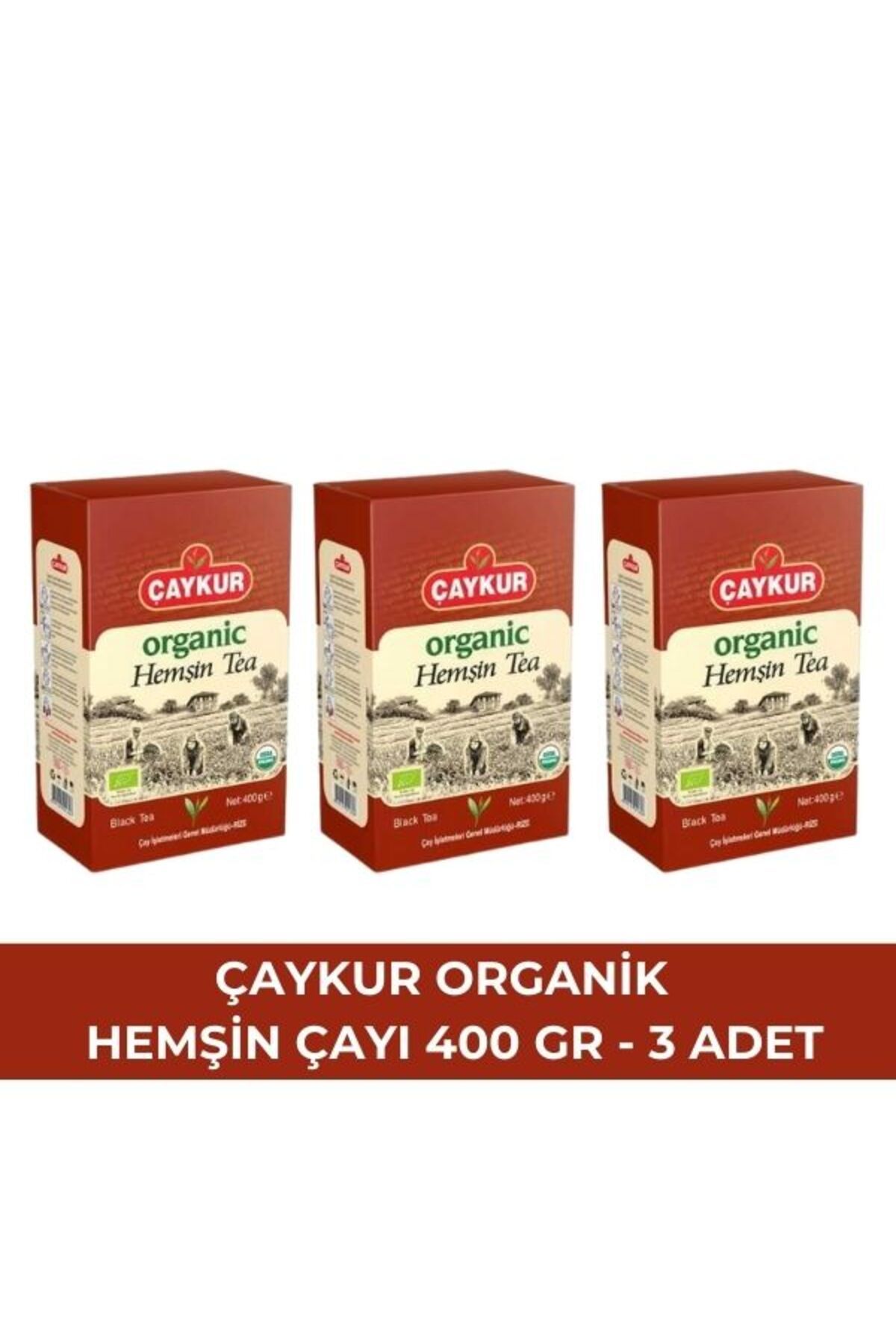 Çaykur ÇAYKUR ORGANİK HEMŞİN ÇAYI 400 GR -3 ADET