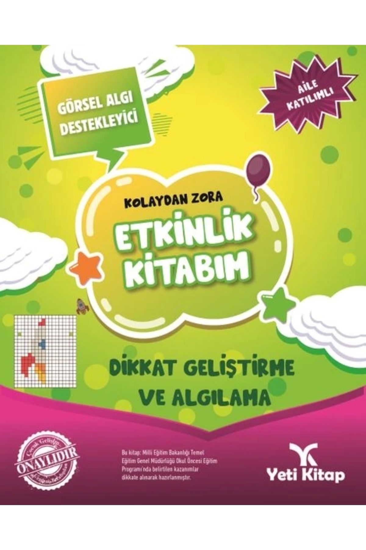 yeti kitap Kolaydan Zora Etkinlik Kitabım - Dikkat Geliştirme ve Algılama