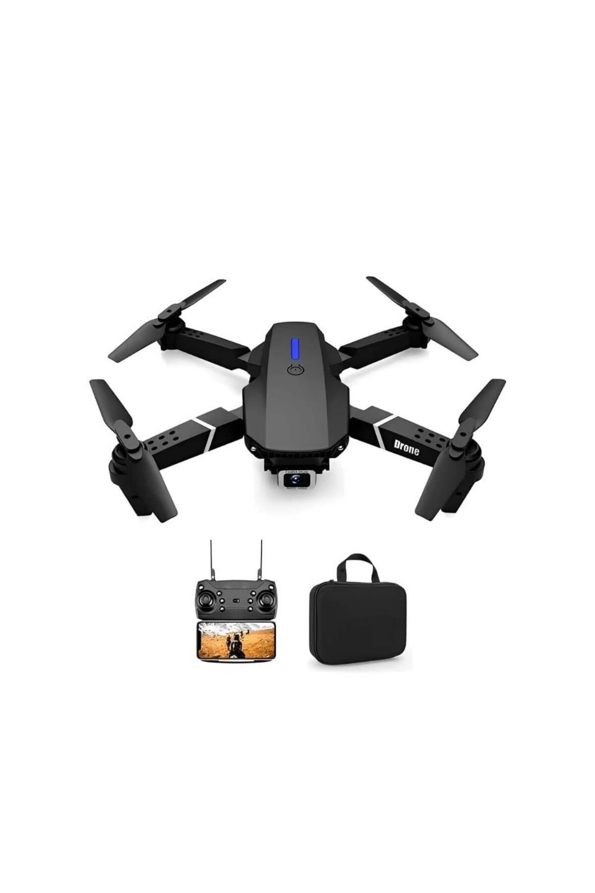 HZL E88 PRO Yarış Drone ile 1080P HD Çift Kamera Profesyonel Uzun Mesafe Drones Mini Akıllı Konumlandırm