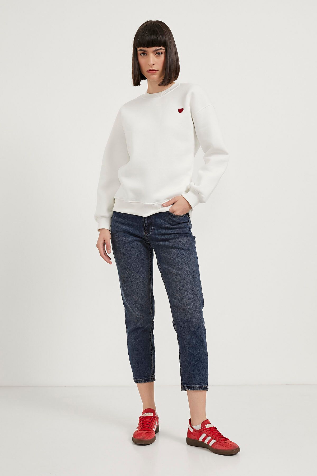Arma Life Kadın Jeans Esnek Slim Mom Fit Mavi Kot Pantolon