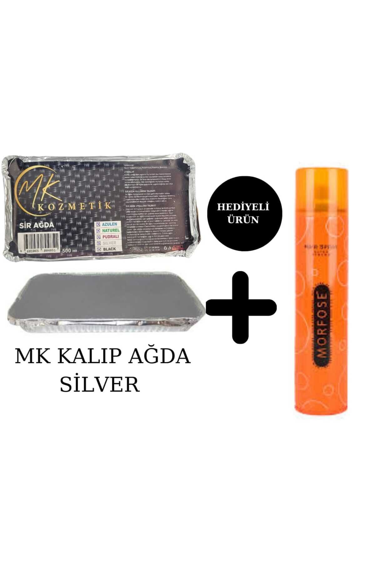 MK KOZMETİK Mk Kalıp Ağda Silver Pudralı 500Ml