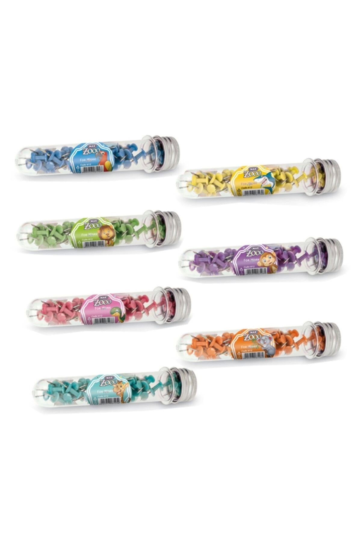 Mas Zoo Map Nail - Model 612 În Tub De Sticlă - One Size