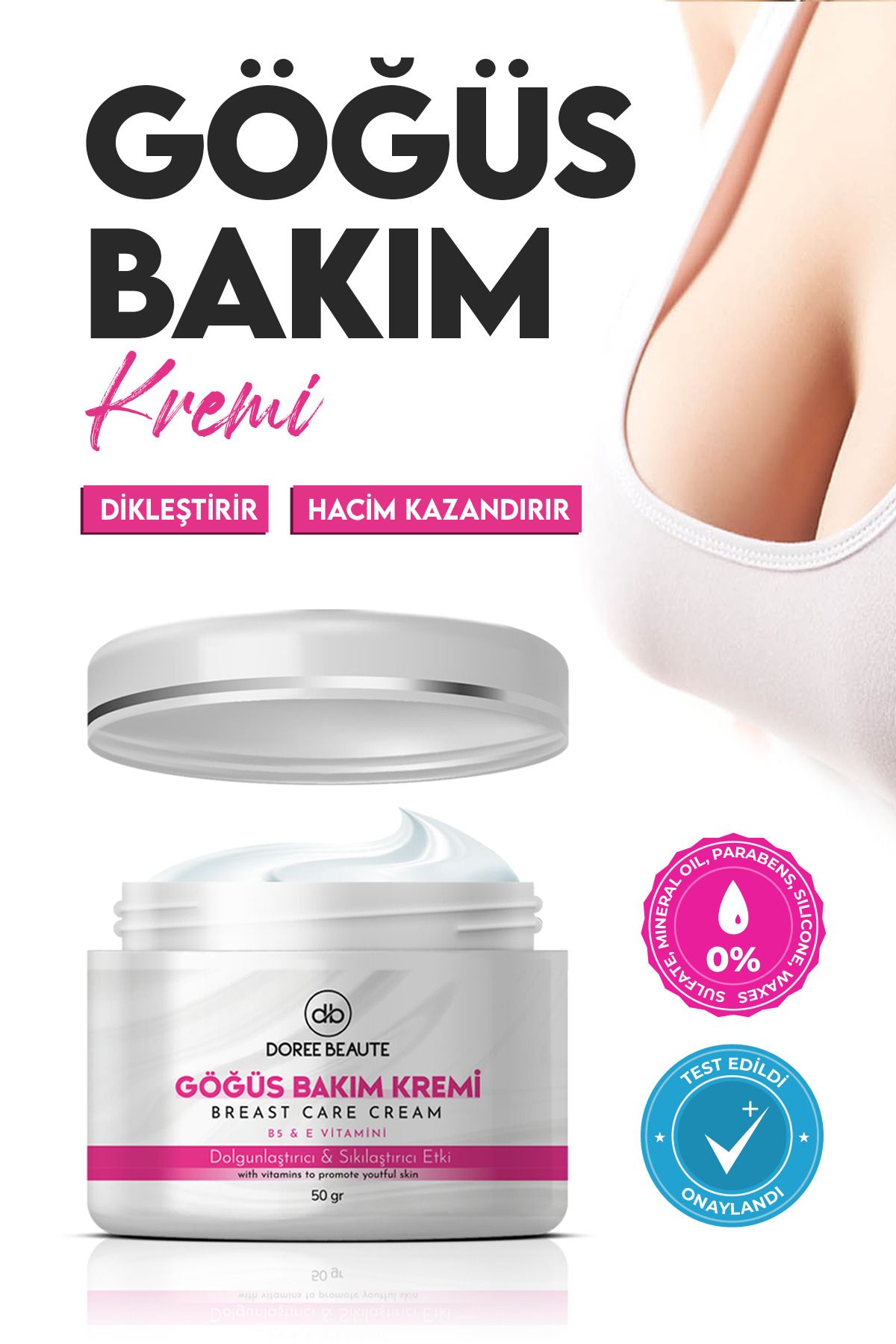 DOREE BEAUTE Dolgunlaştırıcı sıkılaştırıcı gögüs bakım kremi 50 ml