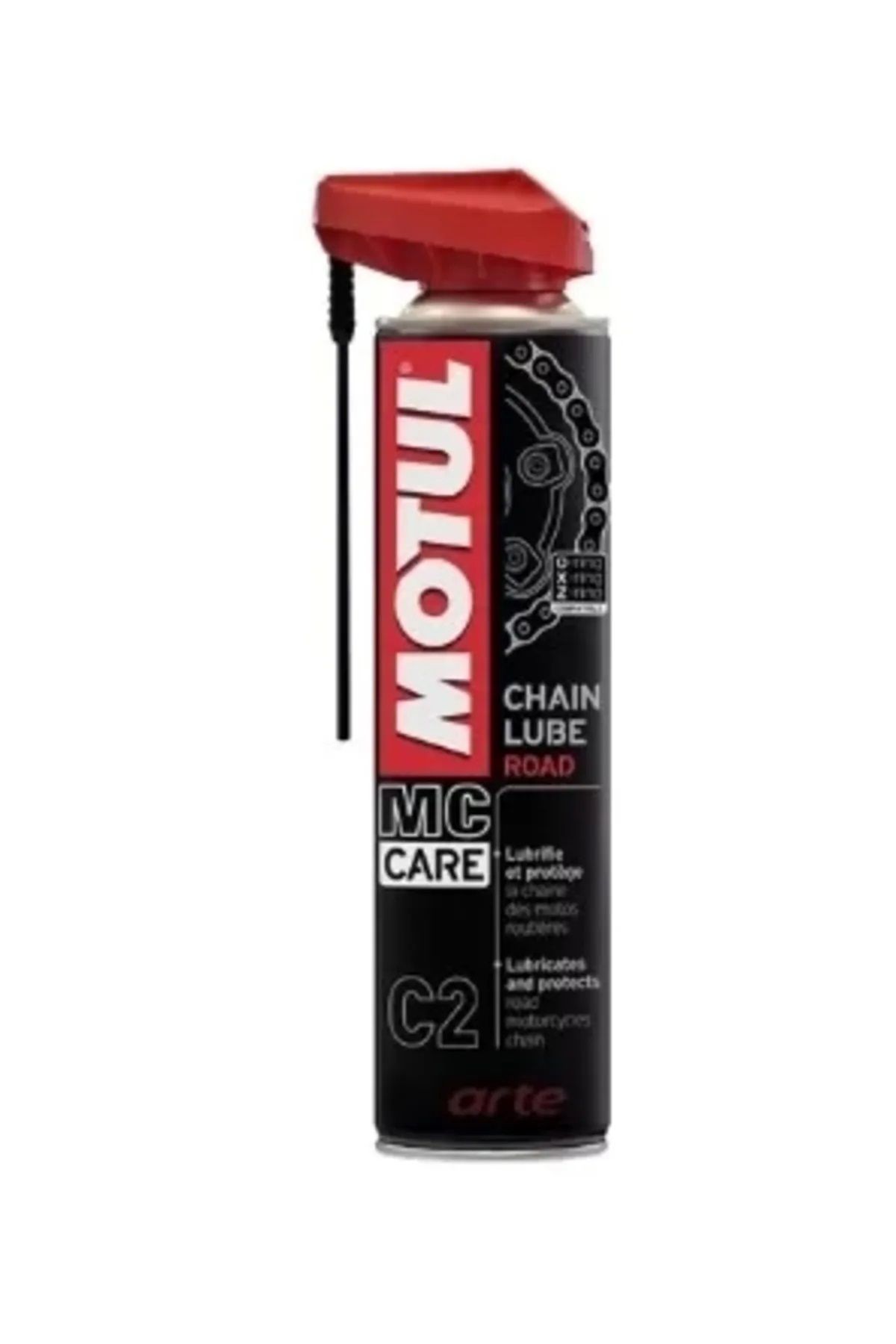 Motul C1 C2 Fırça Motosiklet Zincir Temizleme Ve Yağlama Seti 2