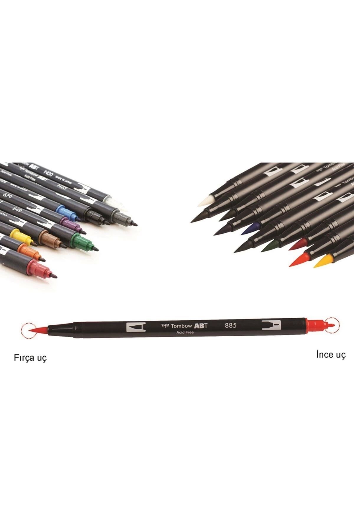 Tombow-Handle Green Dual Brush Pen - Ab-t Graphic Pen 245 4