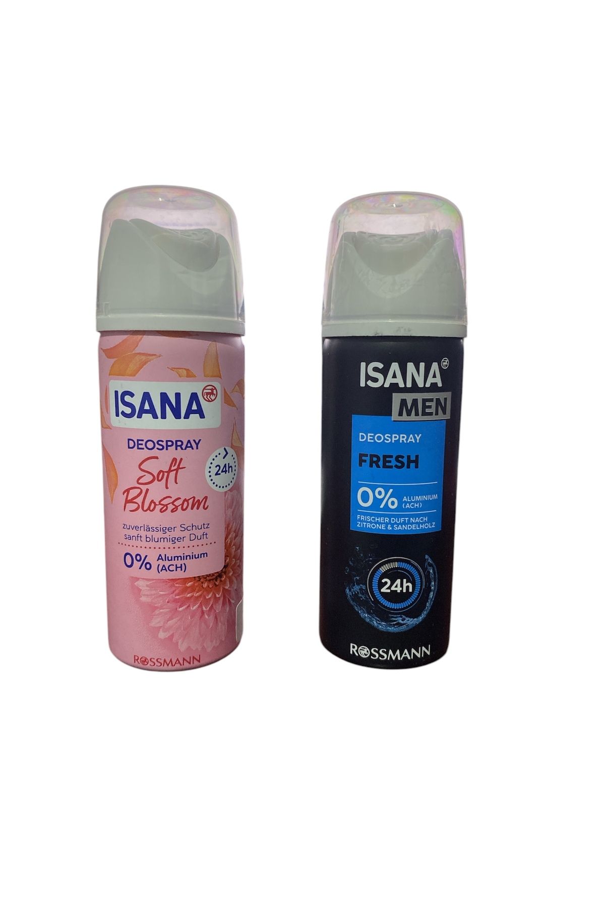 ISANA Soft Blossom 24H Seyahat Boy 50ml + Fresh Seyahat Boy 50ml Erkek