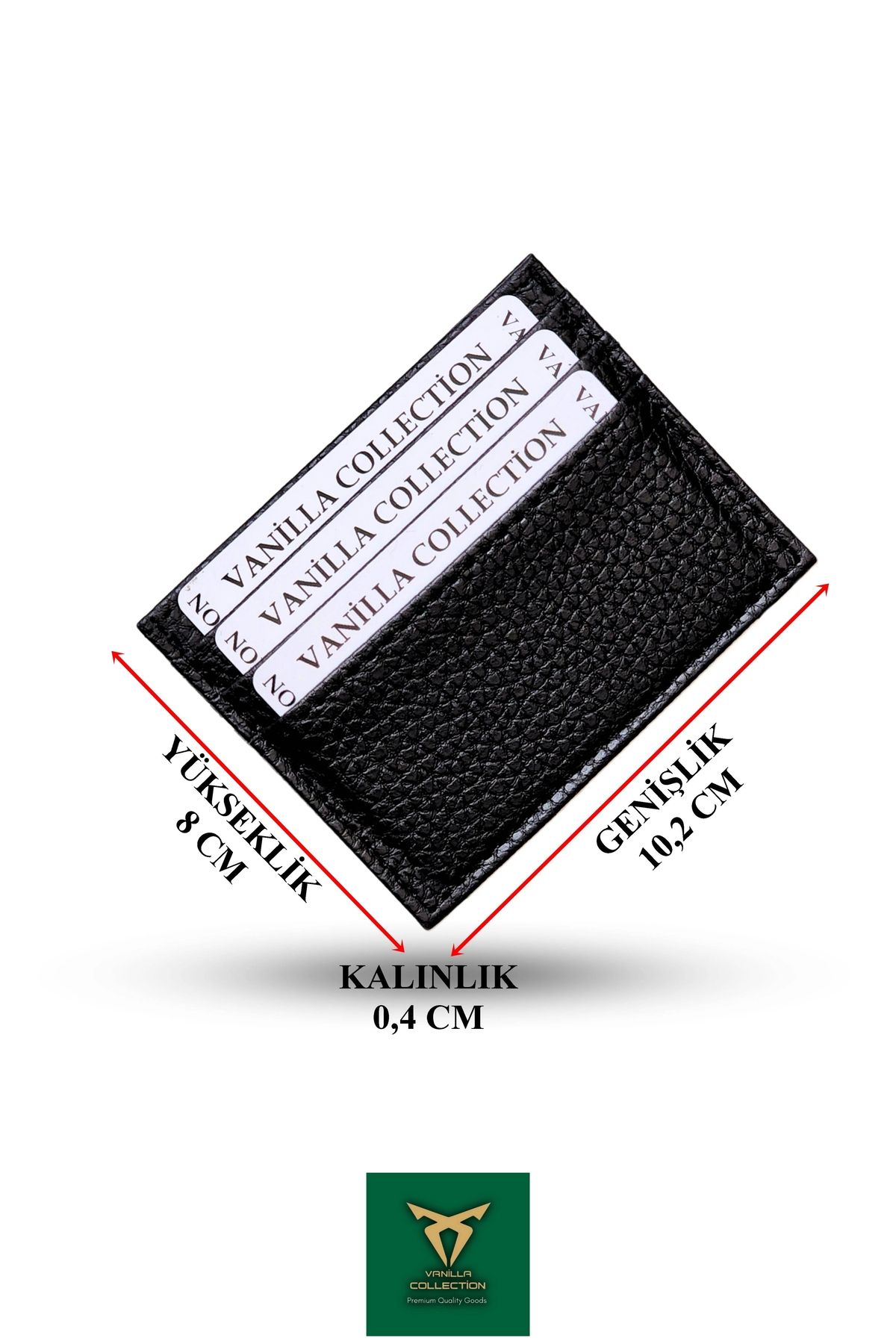 کارت دار مردانه و زنانه یونیسکس MINI CARD LINE PORTFOLIO FLOTER مشکی VANİLLA COLLECTİON