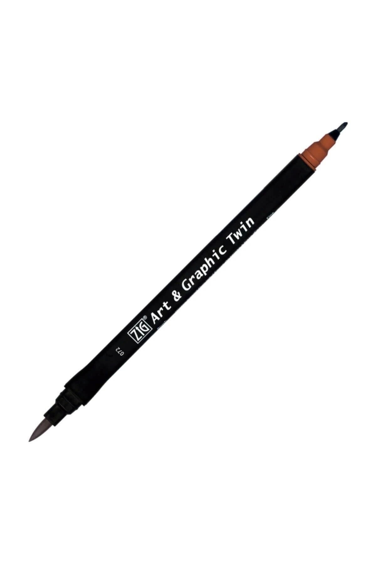 Zig-Art & Graphic Twin Marker Drawing Pen 72 Brown 1