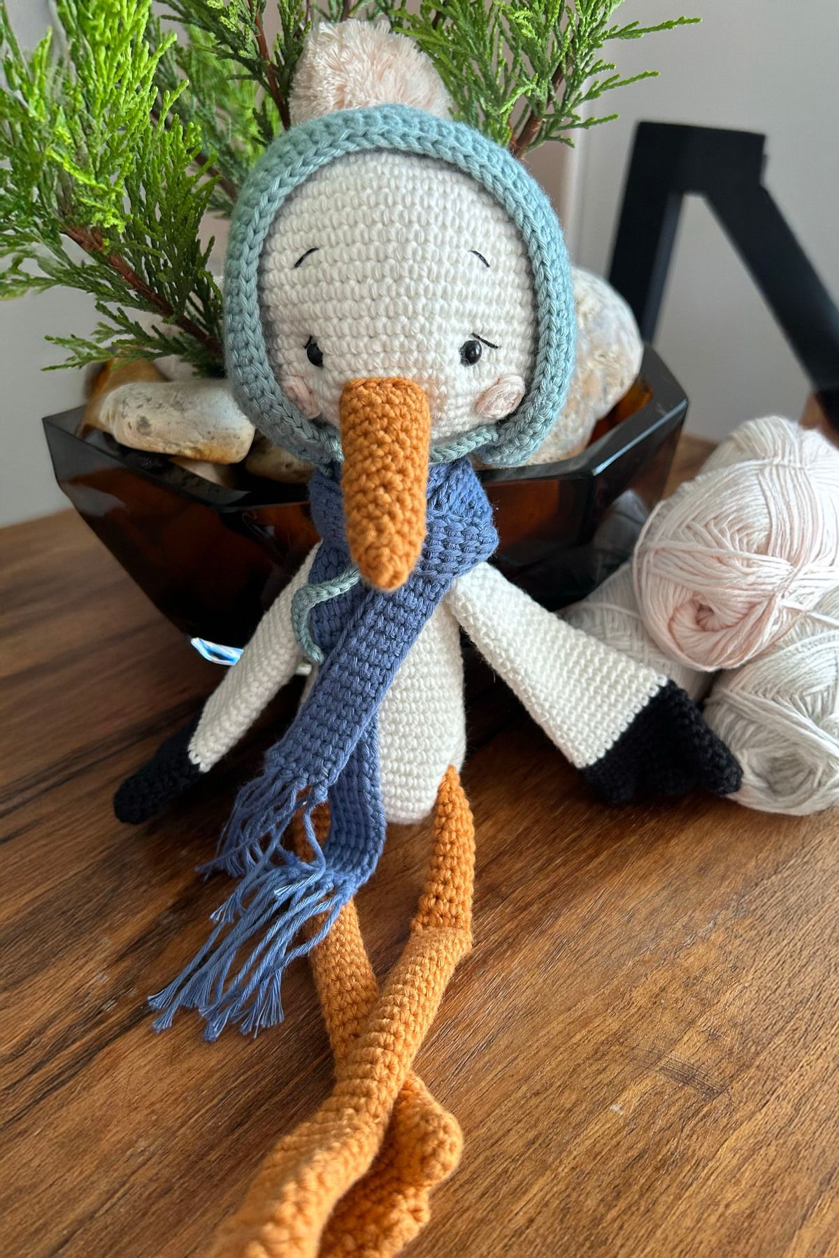 Gia Design Amigurumi Leylek Oyuncak Bebek