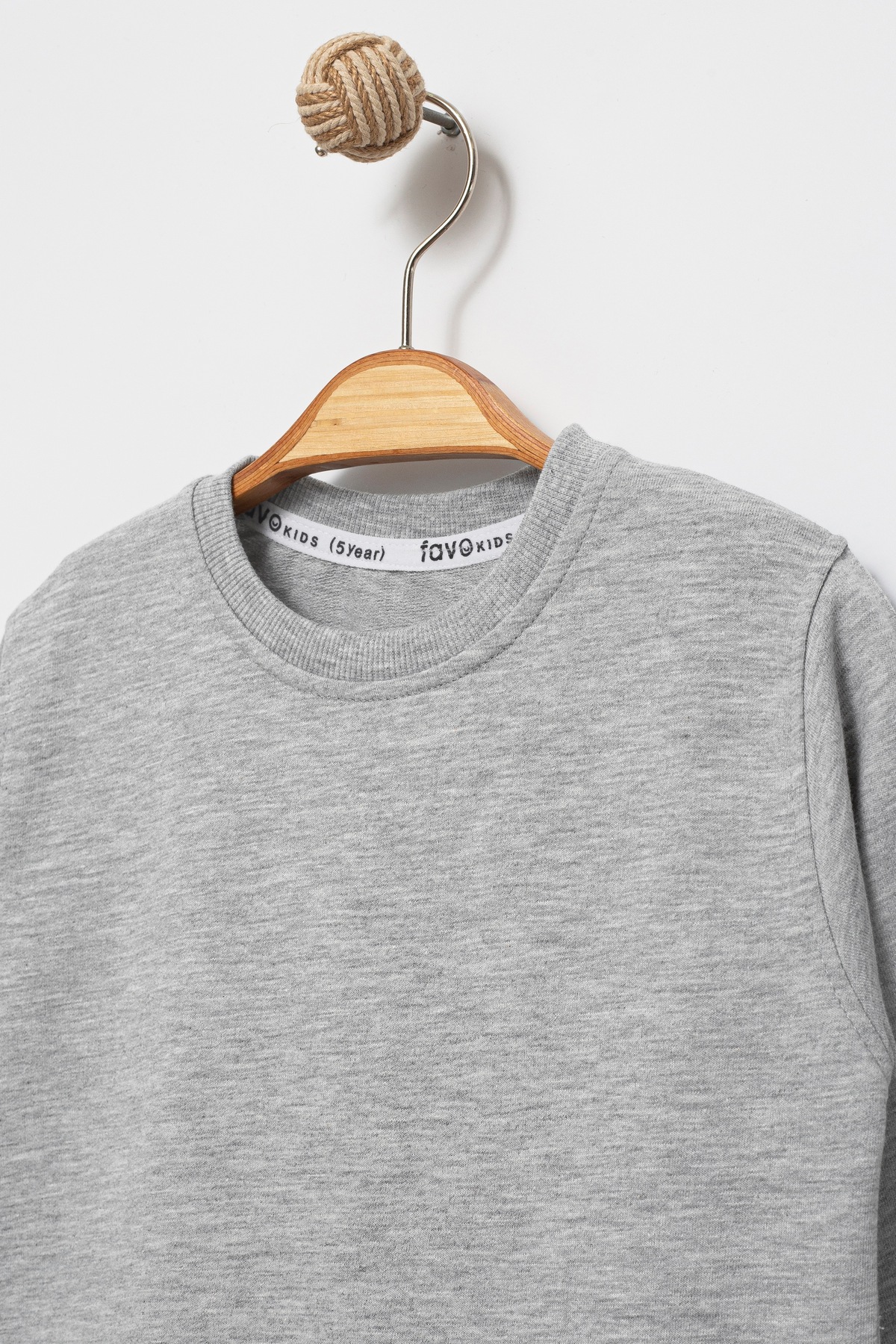 Favo Kids Grimelanj Basic Mavsimlik Bisiklet Yaka Uzun Kollu Erkek Çocuk Sweatshirt fotoğrafı 2 (önizleme)