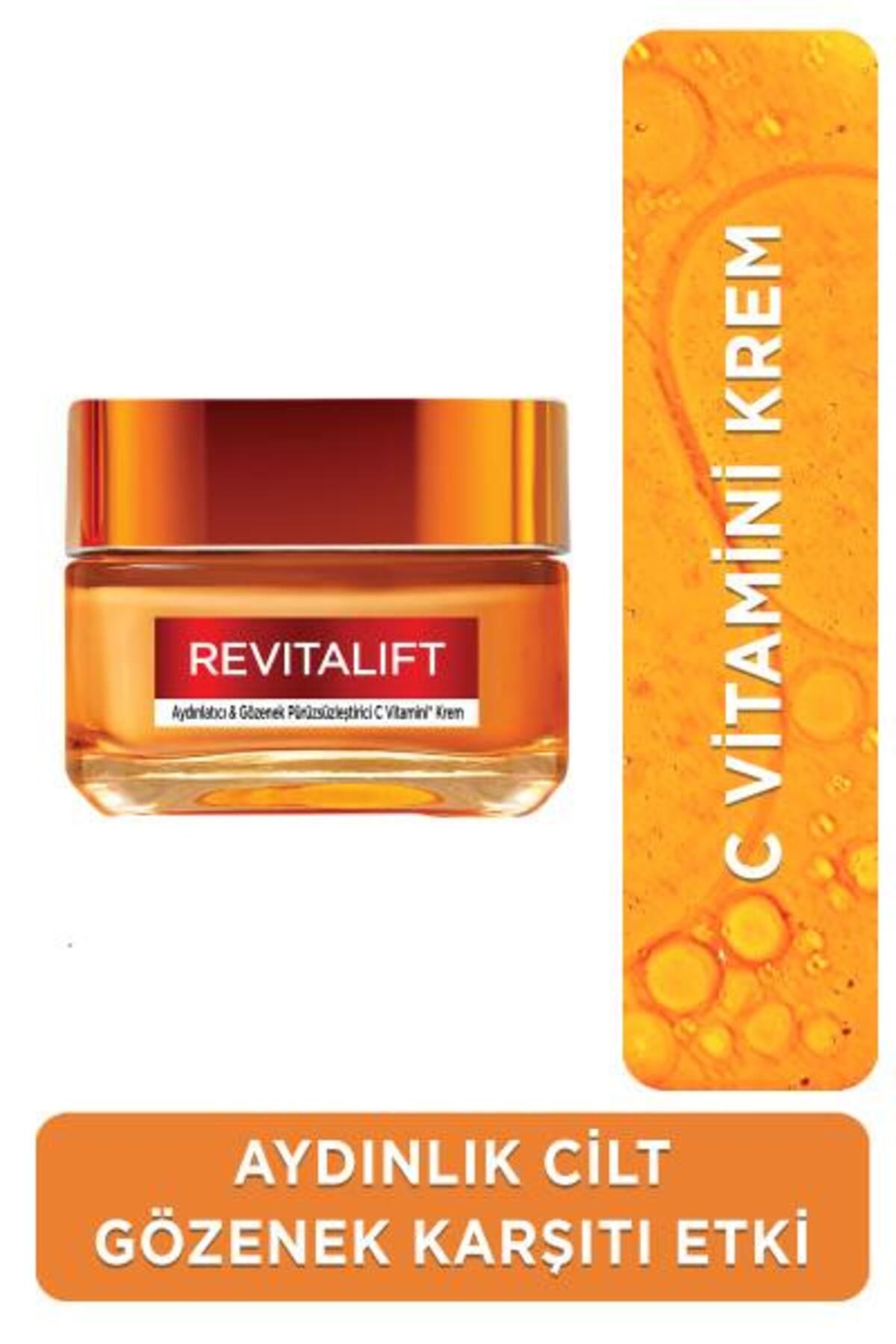 کرم ویتامین C روشن کننده و صاف کننده منافذ بالینی L'Oreal Paris Revitalift