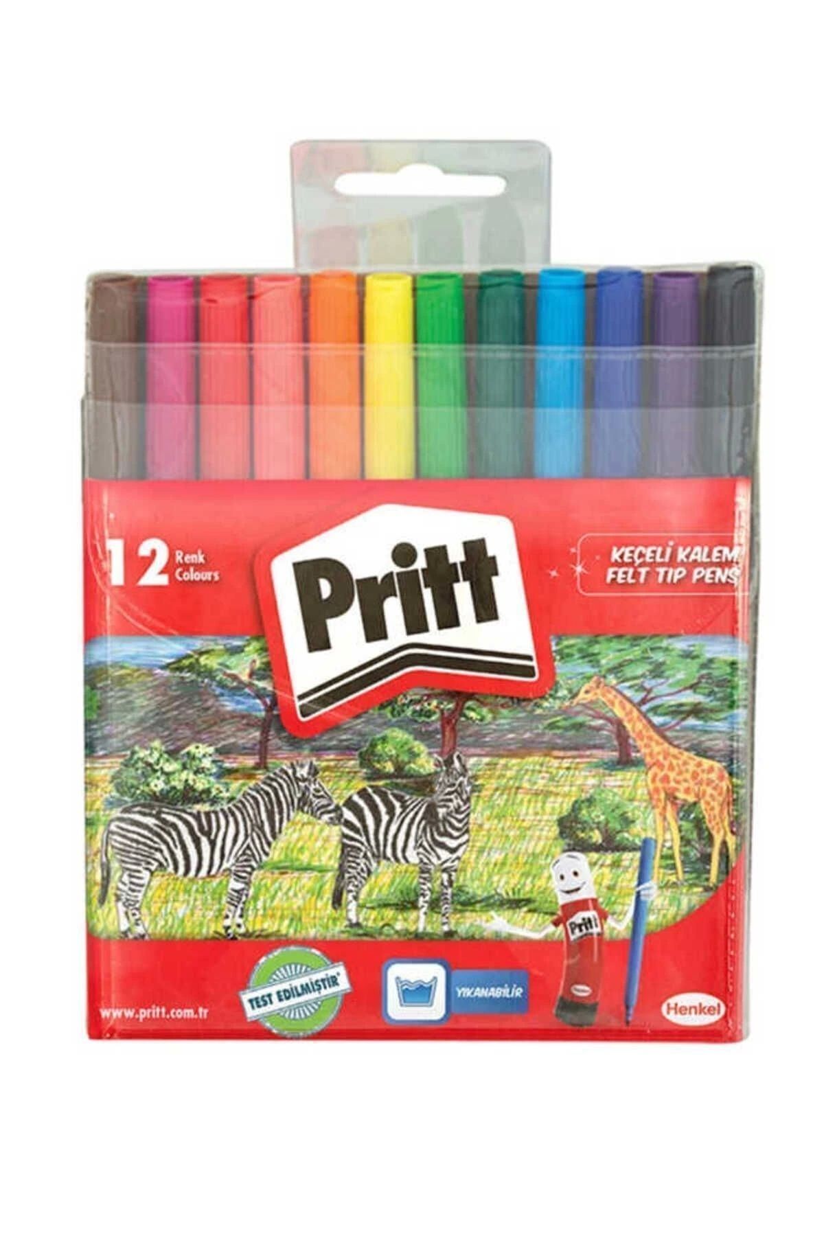 Pritt Keçeli Boya Kalemi 12 Renk 1687976