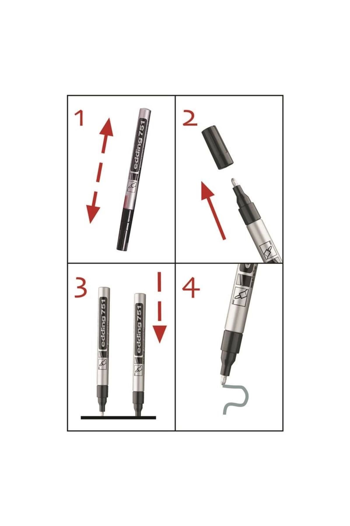 Edding-780 Gold Needle Tip Marker Pen 0.8 Mm 4