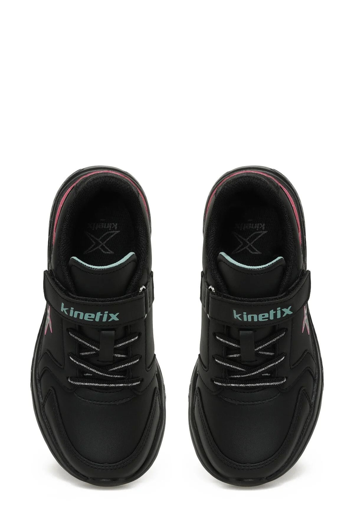 Kinetix-3F Marned J 3Pr Black Neon Fuchsia Yes Booties Girls Running Walking Shoes 3