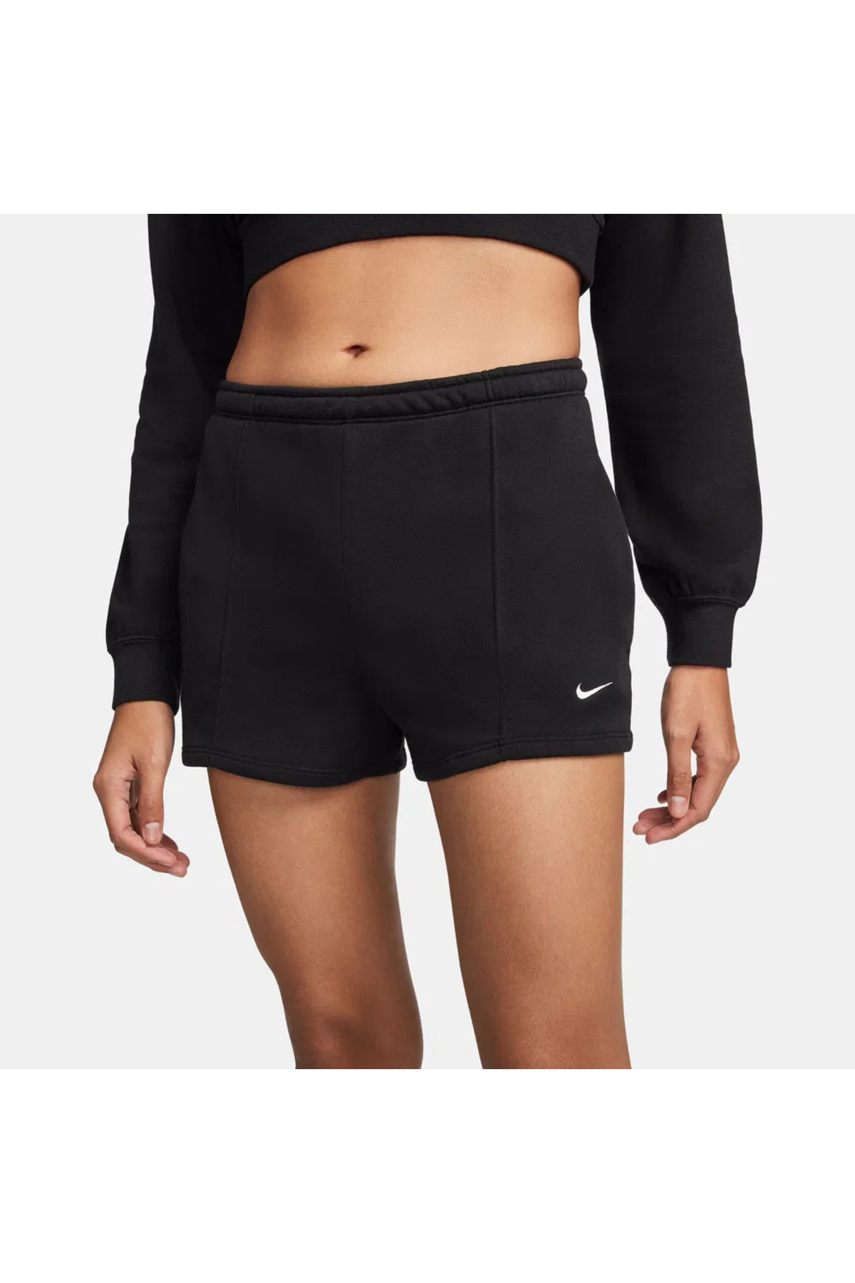 Nike Sportswear Chill Terry Yüksek Belli Dar Kesimli 5 cm Fransız Havlu Kumaşı Kadın Şortu