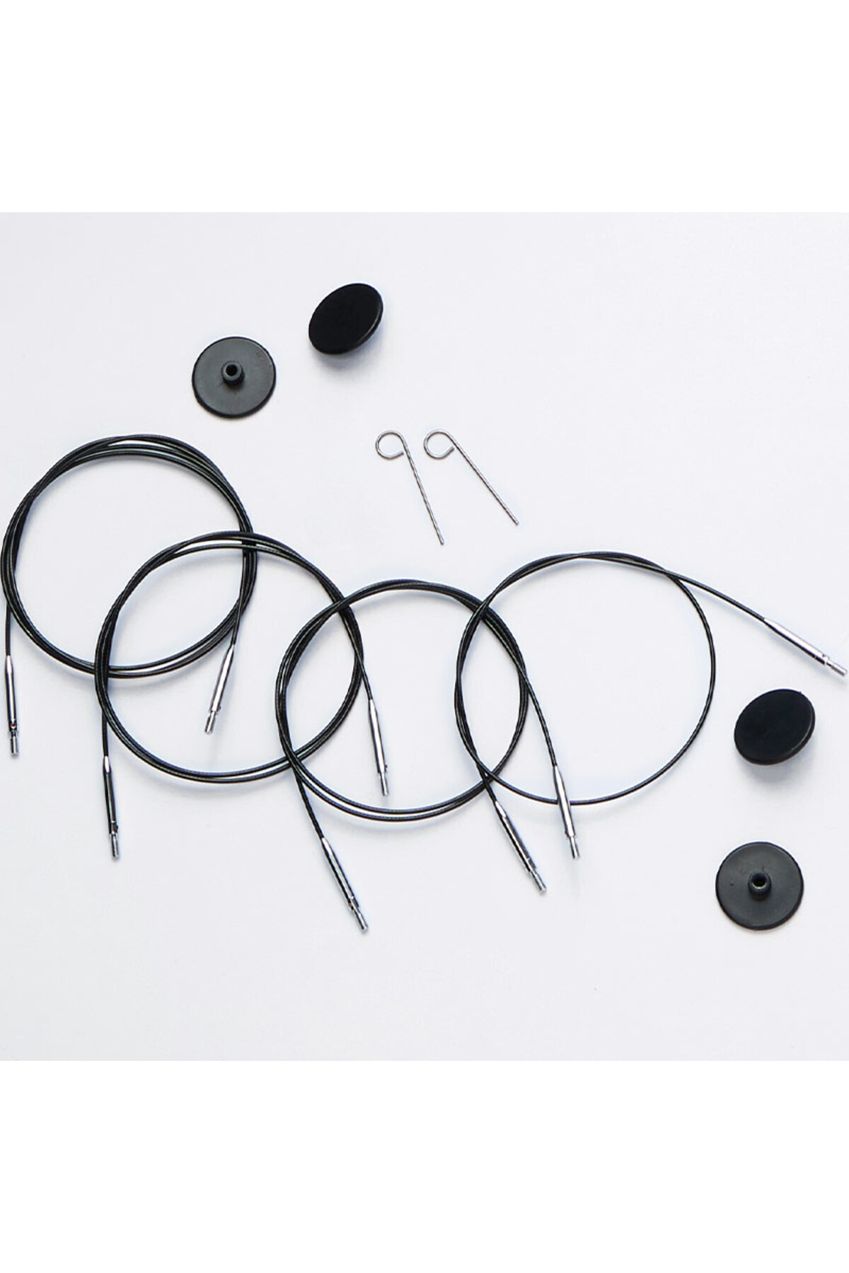 BALIM ÖRGÜ EVİ KnitPro 360 Derece Dönebilen 60 cm Siyah Değiştirilebilir Misina Kablosu (10673)