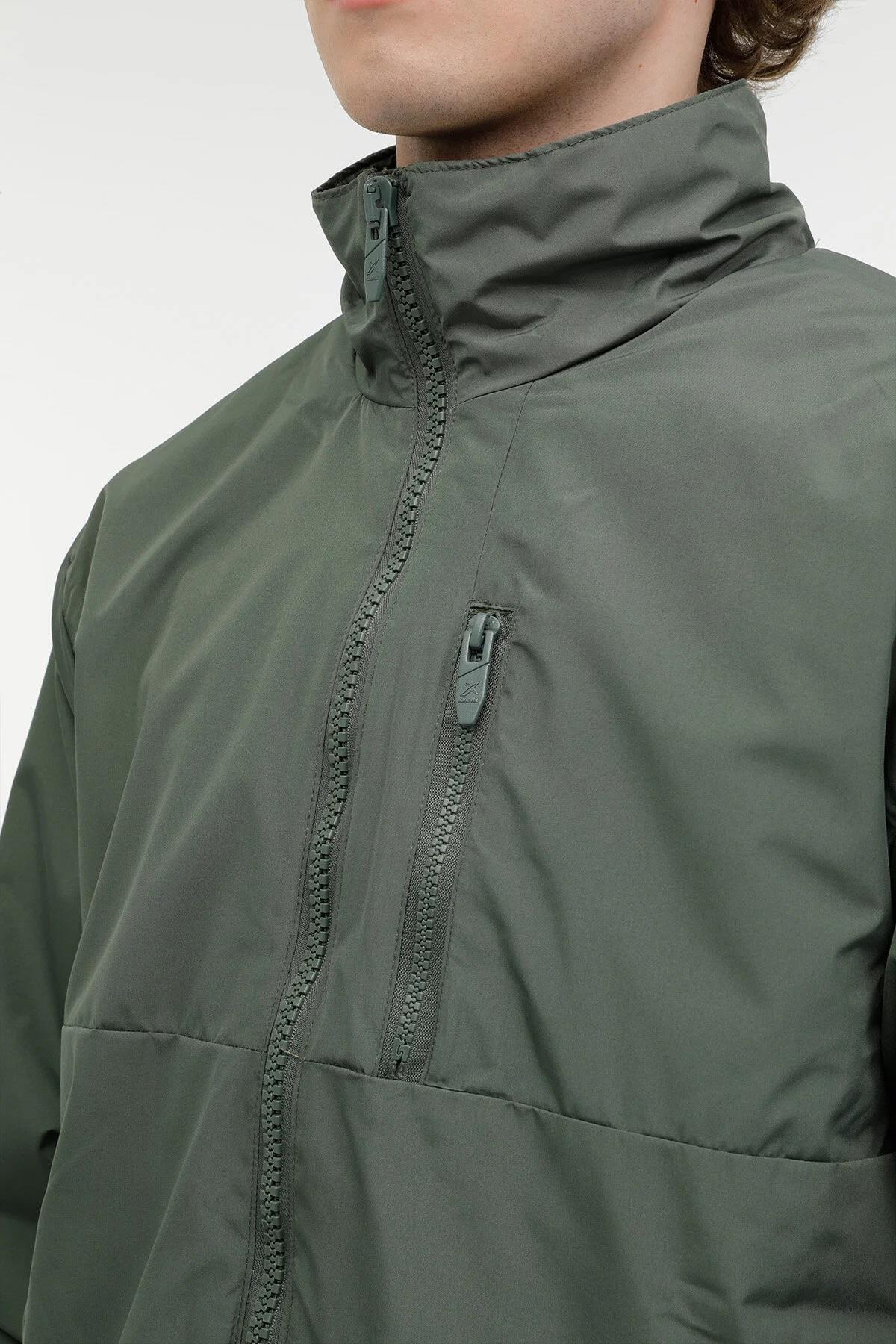 3w ml Eddy Haki Erkek Slim Fit Mevsimlik Coat Mont — خاکی TX6EA221A111790 — تصویر 6 از 6