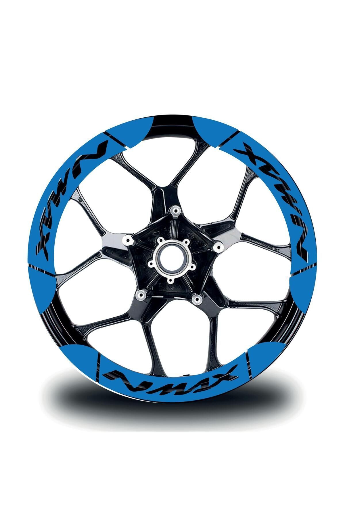 MLH STORE YAMAHA Nmax İç & Dış Jant Sticker Etiket Modeli Mavi