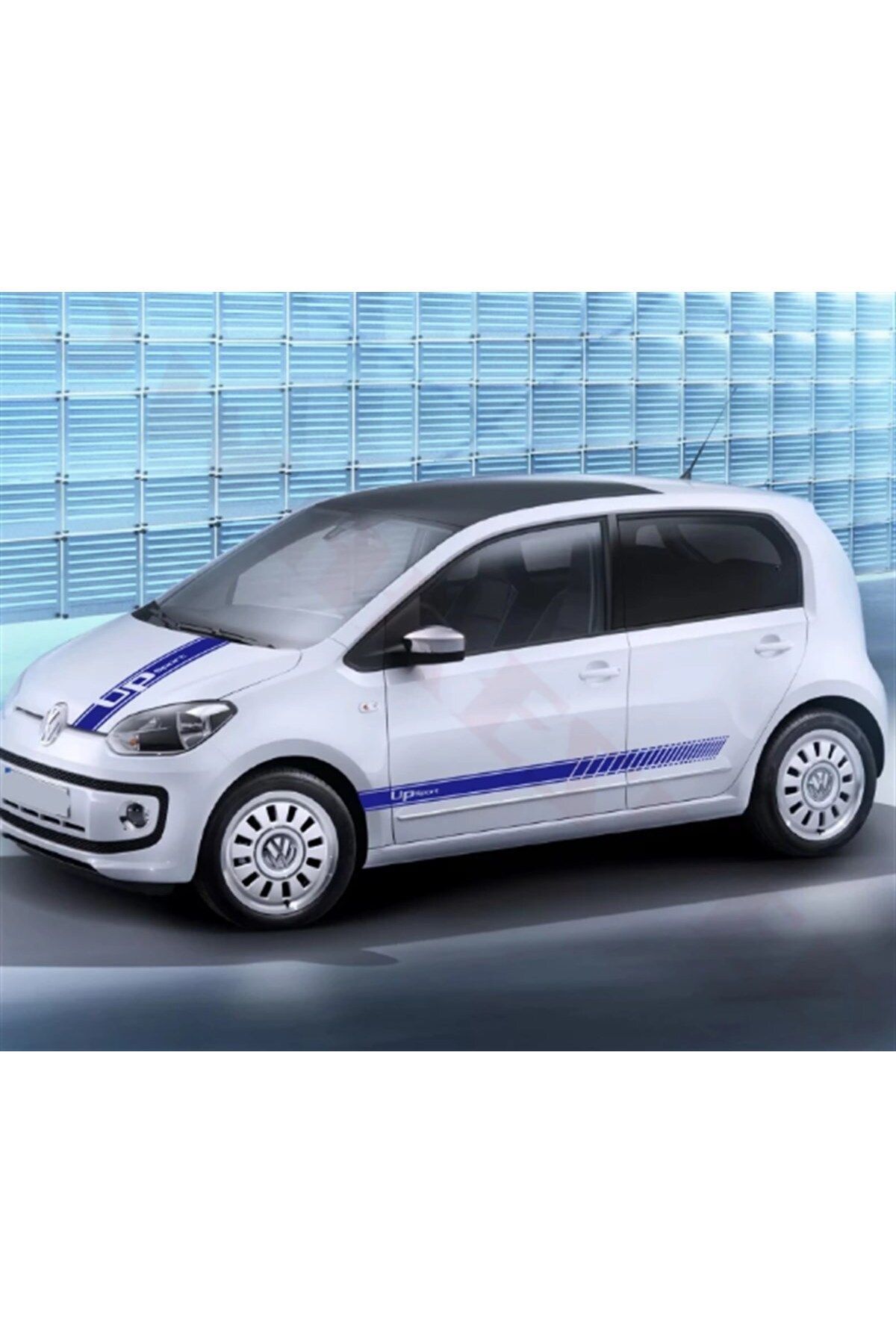 MLH STORE Volkswagen Upsport Kaput Ve Yan Kapı Düz Şerit Sticker Etiket Modeli