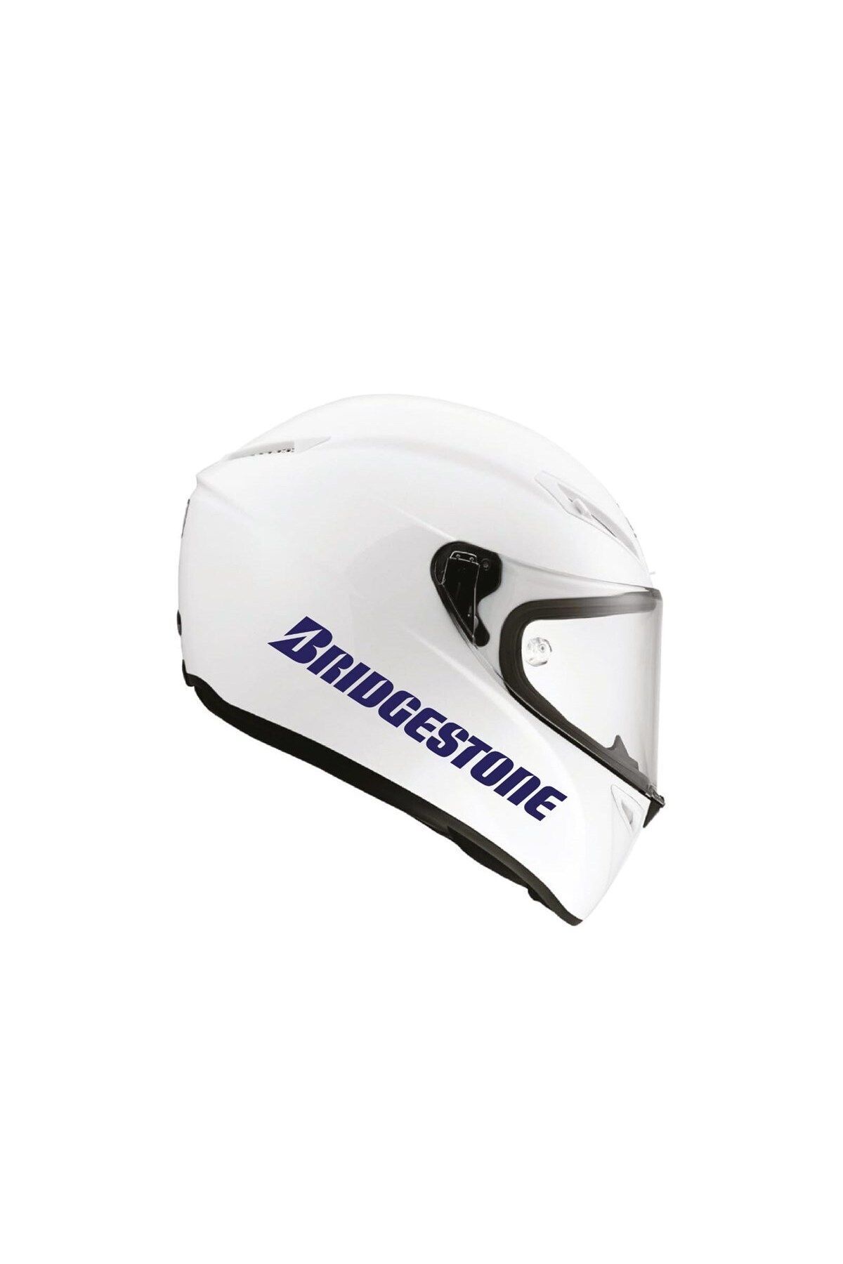 Carats shop Tek Renk Kask Sticker Etiket Modeli