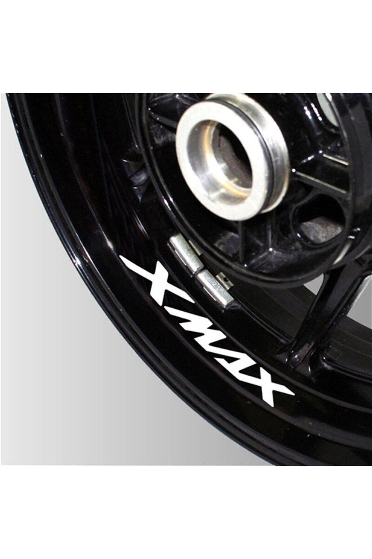 Kendorf Yamaha XMAX Beyaz Jant Sticker Etiket Modeli