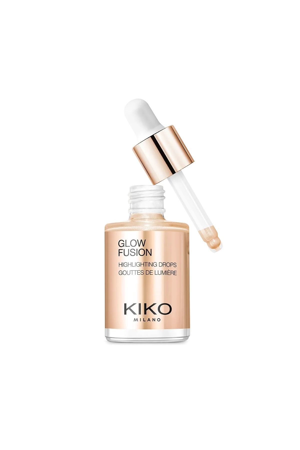 Kiko Glow Fusion Highlighting Drops-Yoğun Pigmentli Metalik Bitişli Likit Aydınlatıcı Highlighting 10ML