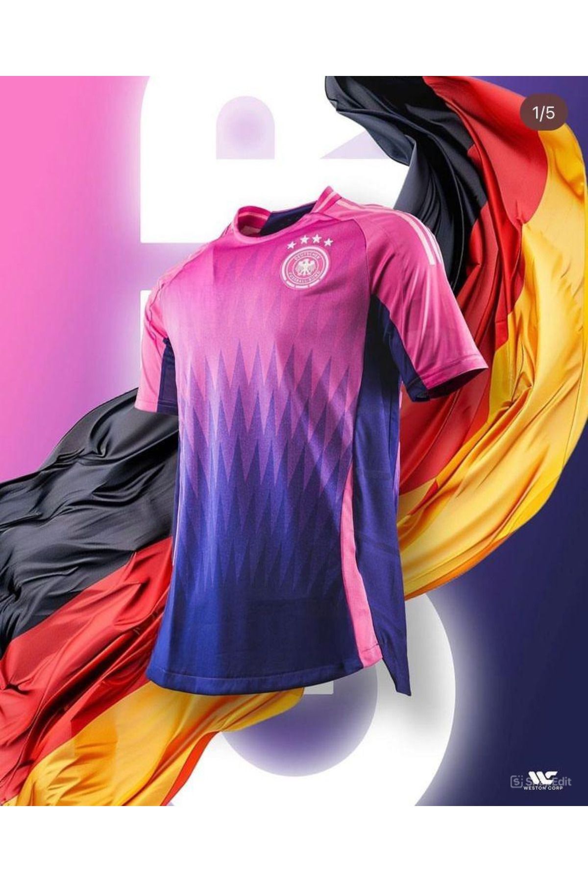 Lion Spor Almanya 24/25 Yeni Sezon Futbol Pembe Forma Hava Alabilen Özel Forma Kumaşı