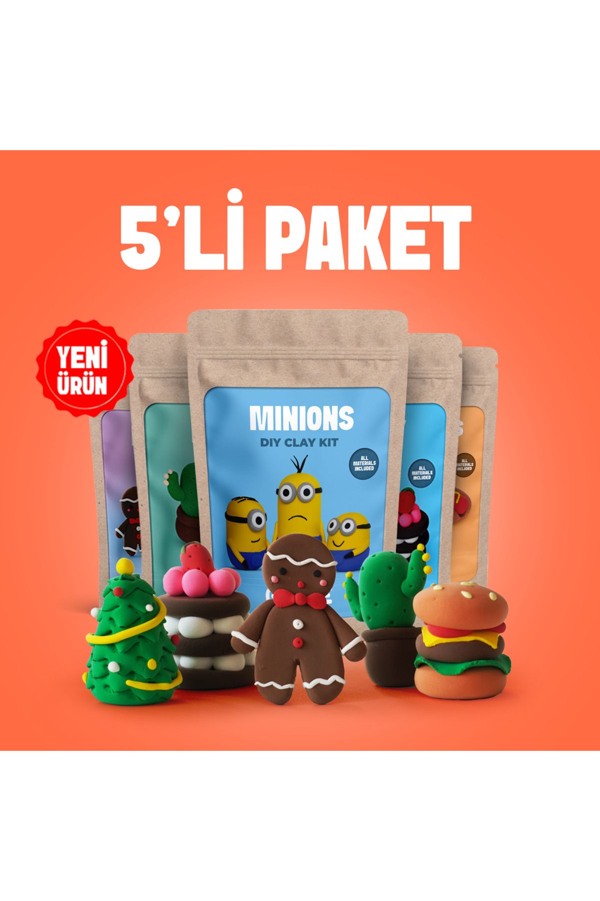 The Gookie 5'li Paket Oyun Hamuru Kiti