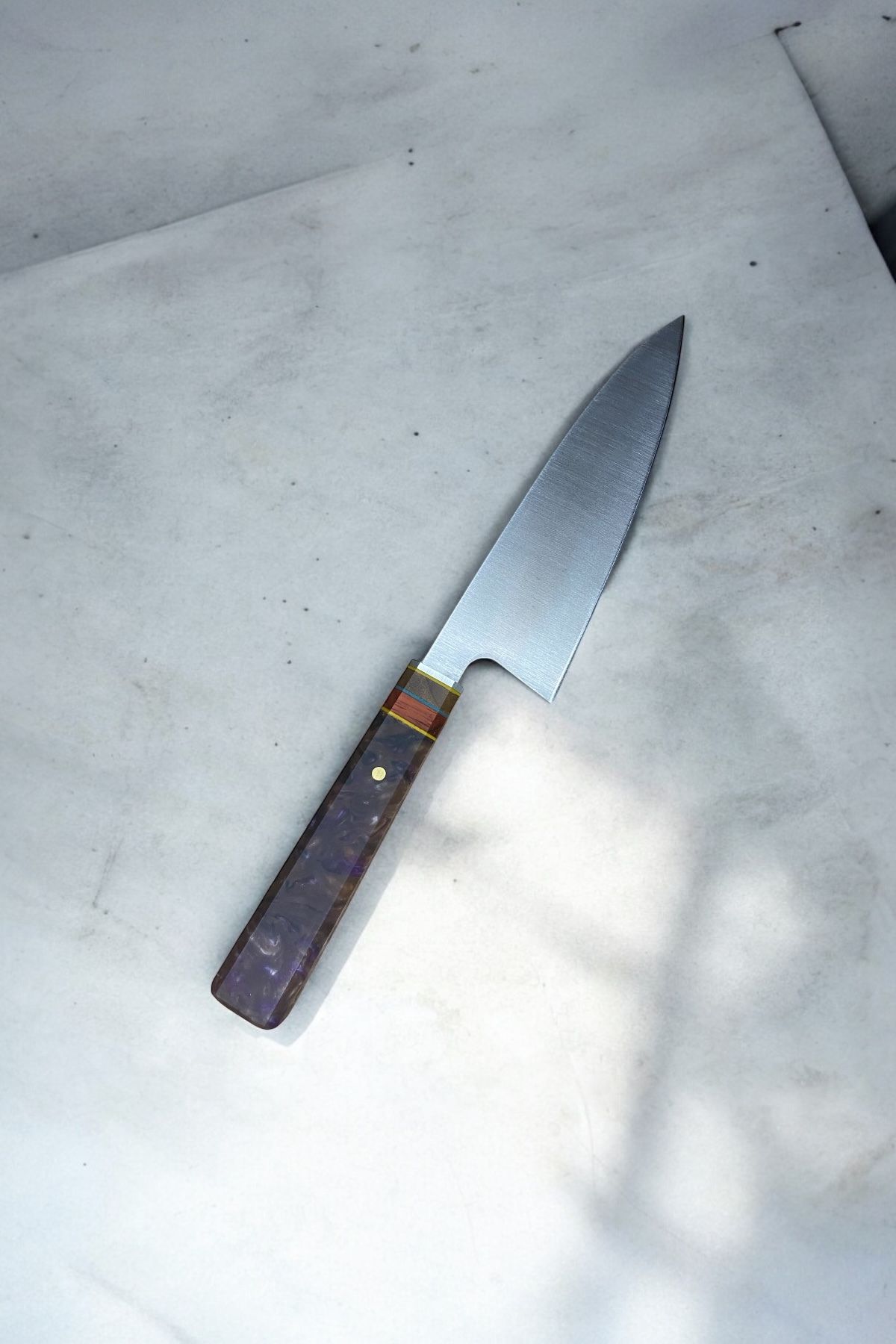 EL YAPIMI 32cm GYUTO model Epoksi şef bıçağı el yapımı