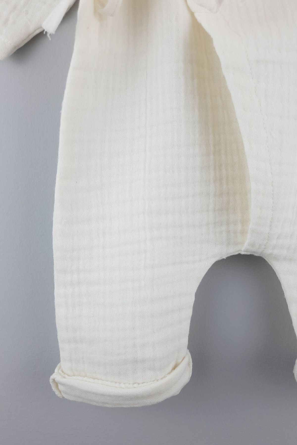 Minytrendy Kız Erkek İsimli Yenidoğan Bebek Organik Müslin Şapkalı Kimono Tulum Hastane Çıkışı Hediyelik fotoğrafı 7 (önizleme)