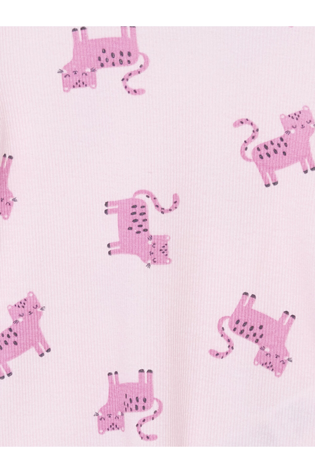 LC Waikiki GiyÇık Store den Pembe Bisiklet Yaka Baskılı Kız Bebek Pijama Takım fotoğrafı 3 (önizleme)