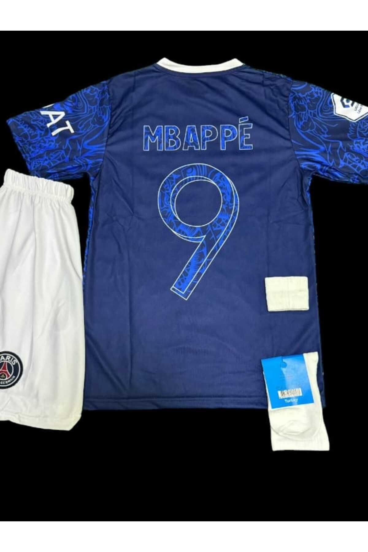 Lion Spor Paris Saint Germain Kylian Mbappe Özel Hava Alabilen Polyester Kumaş Halısaha Forması