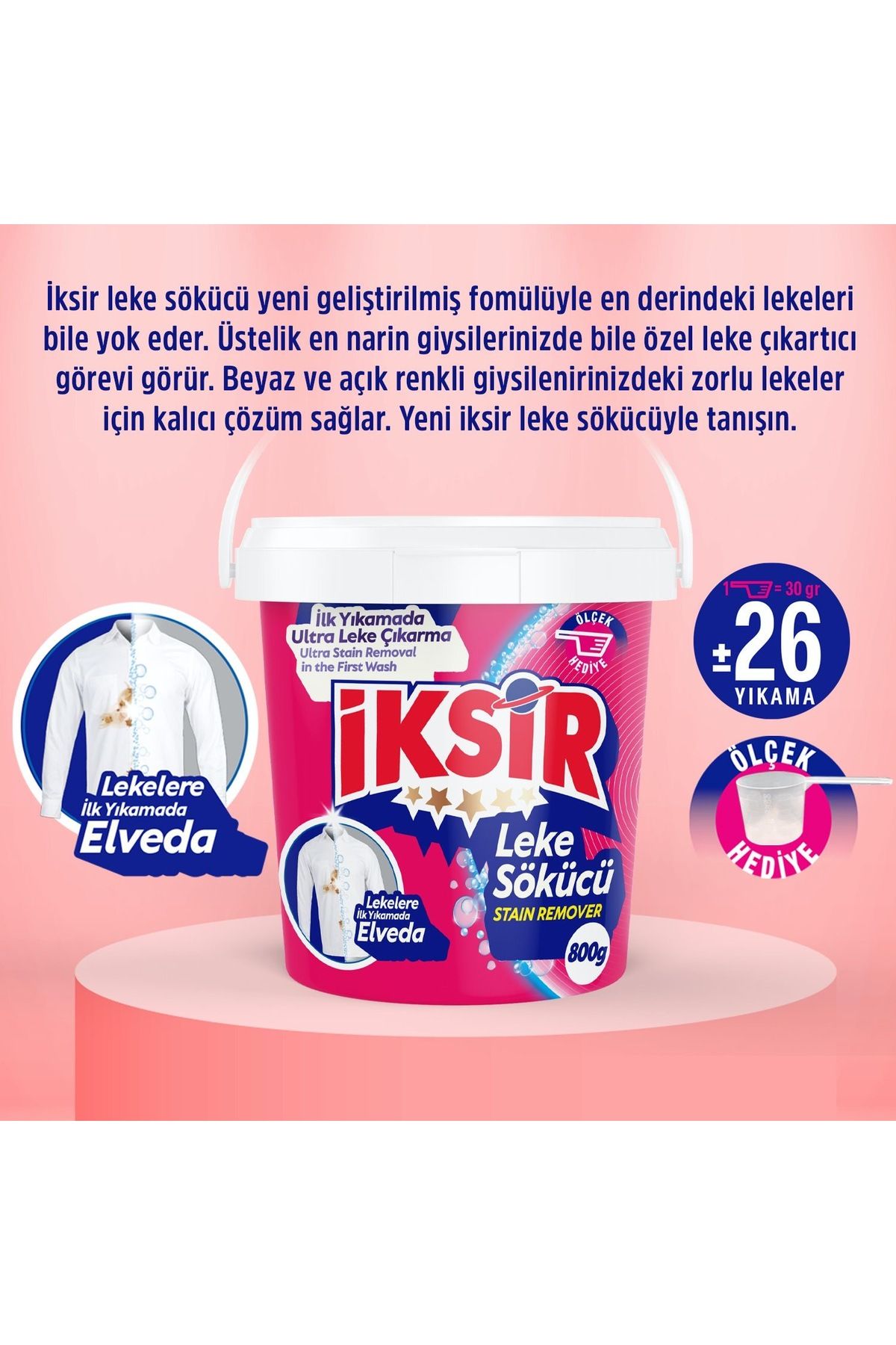 iksir matik İKSİR LEKE SÖKÜCÜ 800 gr