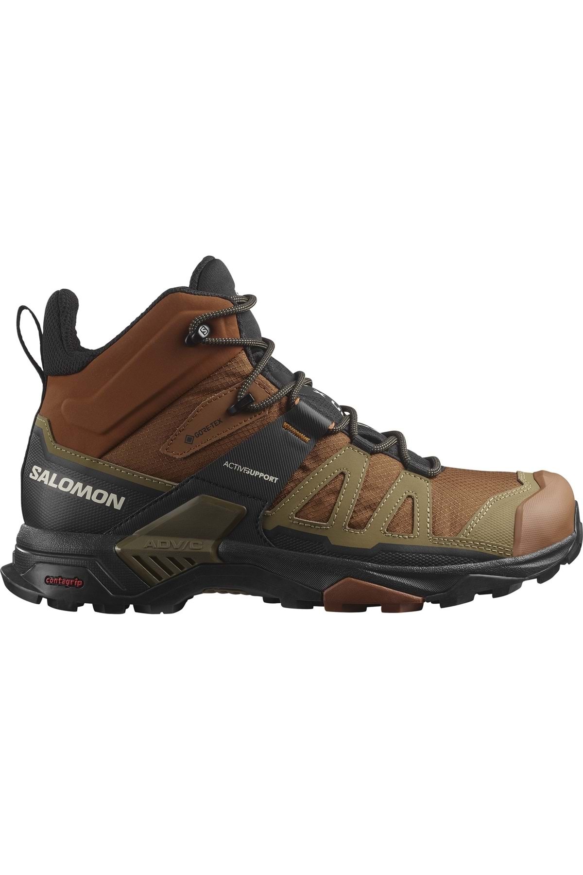 کفش کوهنوردی مردانه مدل X Ultra 4 Mid GTX Gore-Tex® L41294100، رنگ سبز سالومون کفش بیرونی Salomon