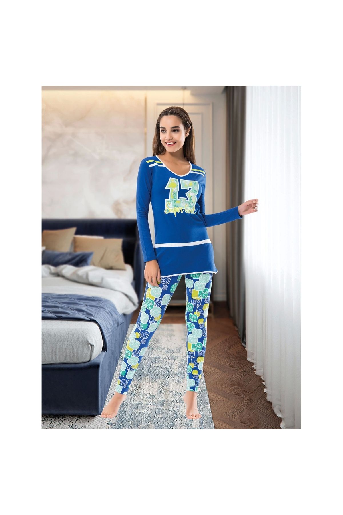 Narnuga MİRAXX Uzun Kol Kadın Pijama Takım 1118