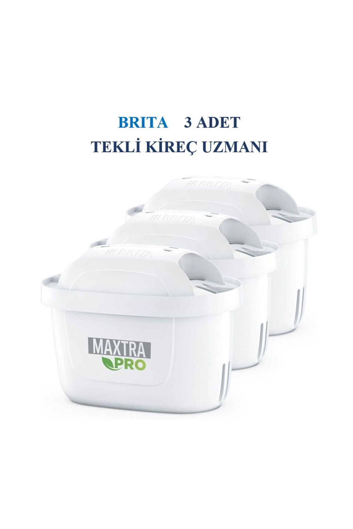 BRITA Maxtra Pro, 3'lü, Kireç Uzmanı, Yedek Su Arıtma Filtresi, Yedek Kartuş, Yedek Filtre