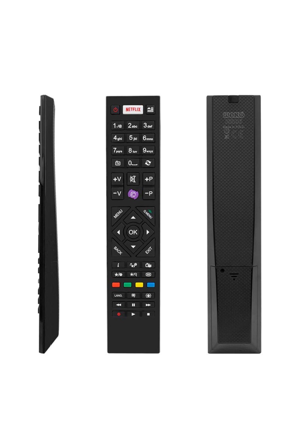 Go İthalat VESTEL RC4880 NETFLIX TUŞLU YENİ MODEL MOR TUŞLU LCD-LED TV KUMANDA (4832)