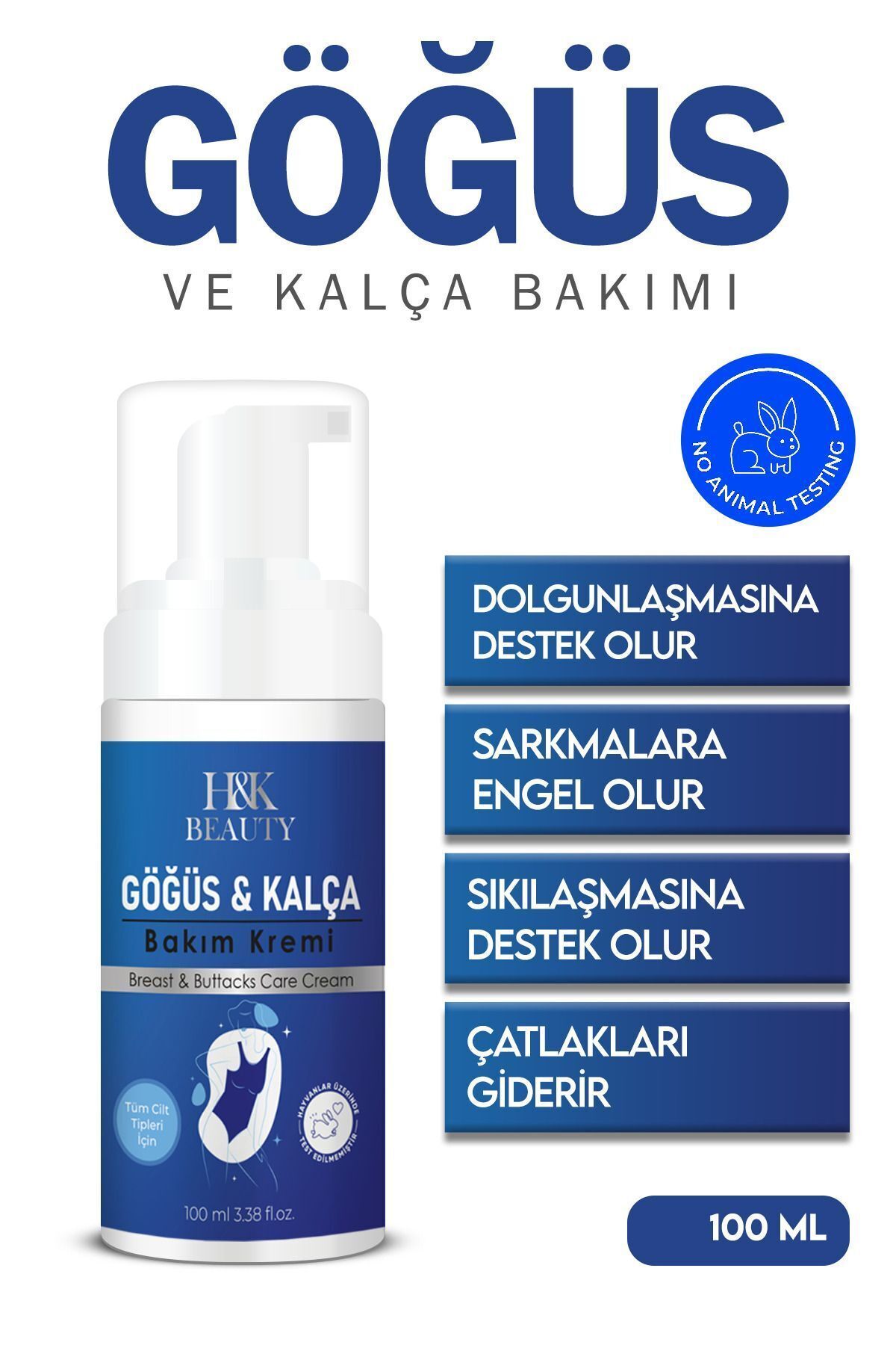 Genel Markalar Dolgunlaştırıcı Sıkılaştırıcı Göğüs Ve Kalça Bakım Kremi 100 ML