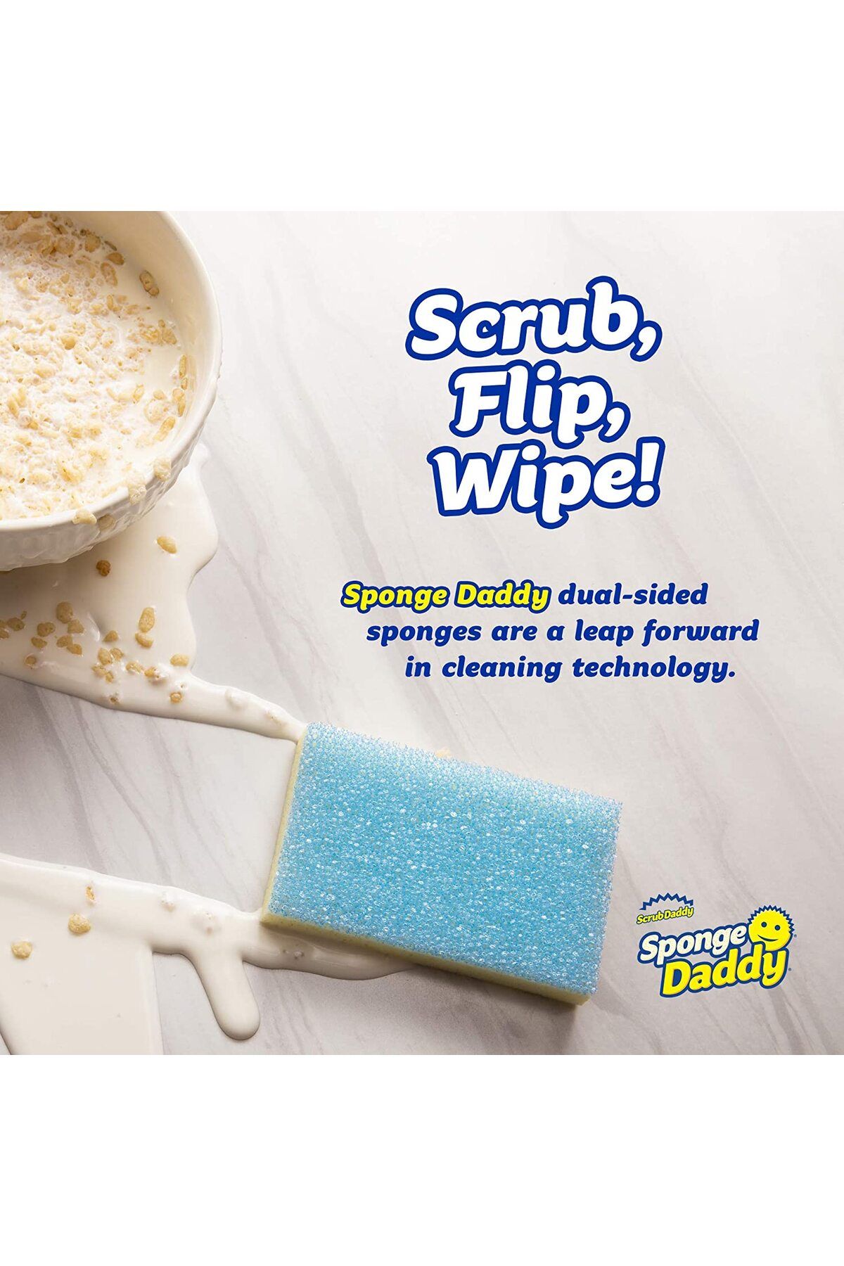 Scrub Daddy-Sponge Daddy Dual Side Scrubber + Sponge Set Of 3 Assorted 2